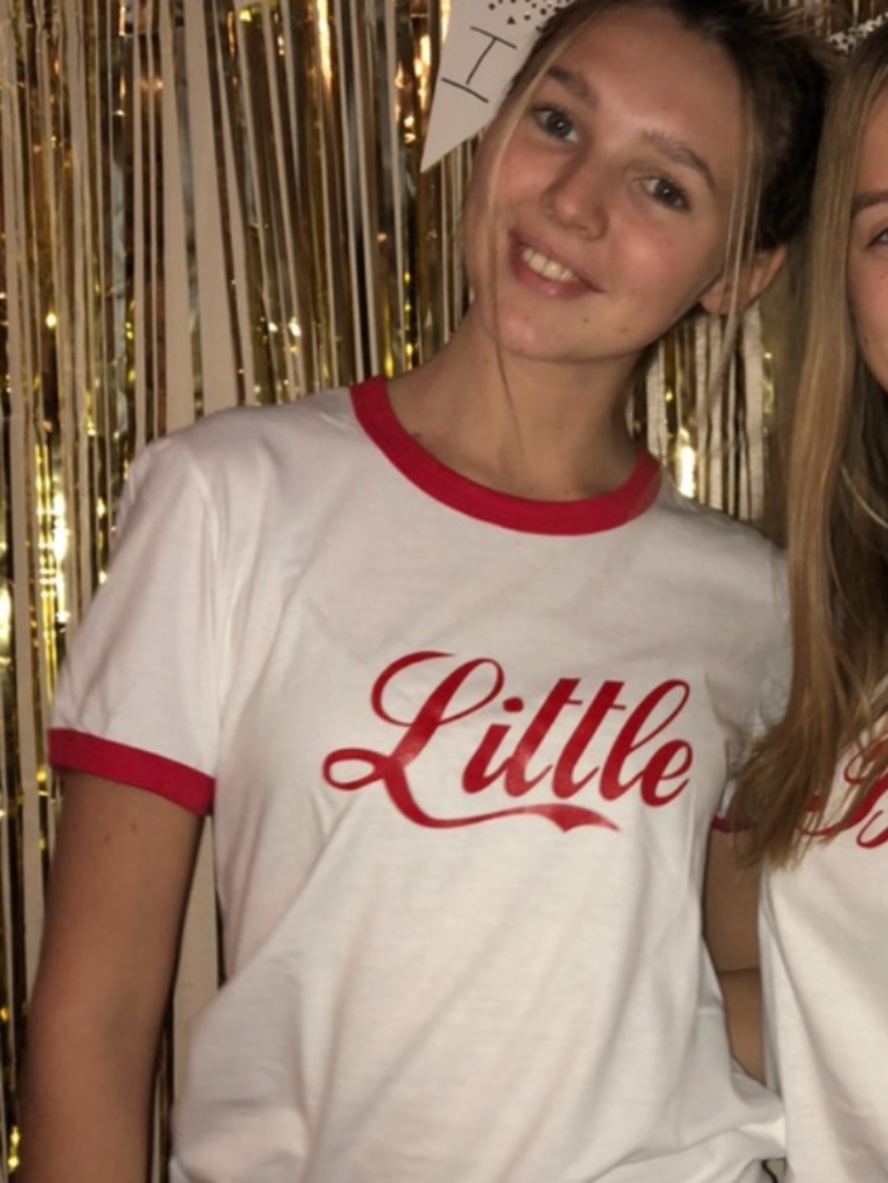 Little Sorority Ringer T-Shirt | Size Small | Big/Little Reveal